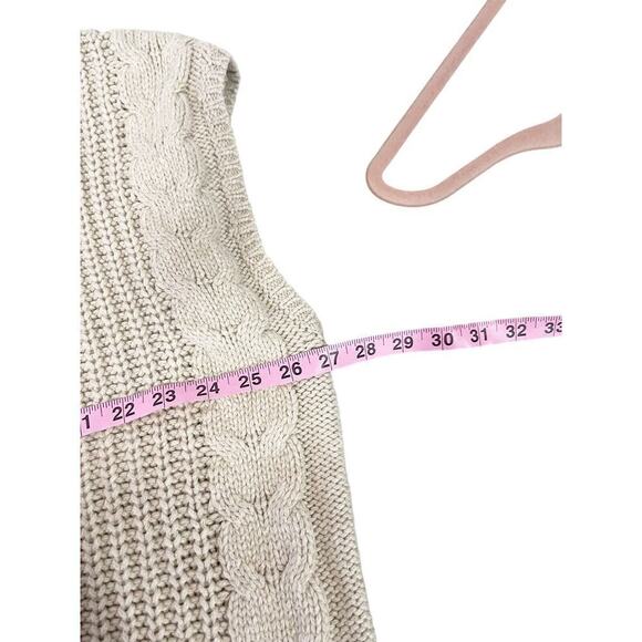 Coldwater Creek Beige Tan Cable Knit Sweater Vest Womens XL Petite - Picture 5 of 6